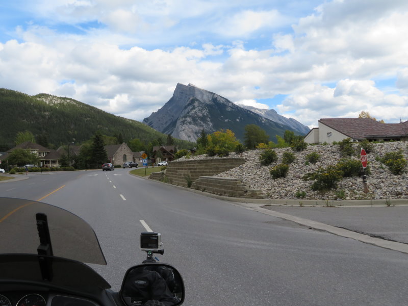 Entering Banff, a very quaint and busy town